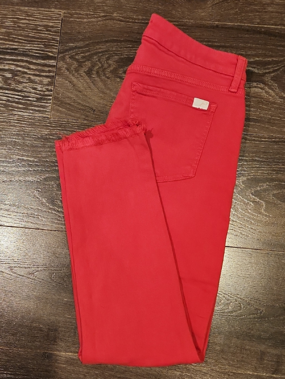 ❤️ 7 FOR ALL MANKIND JEN7 HIGH RISE CROP SKINNY JEANS, 8 (29) - Picture 9 of 9